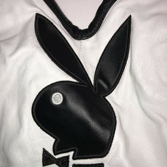 Vintage Playboy Bunny Leather Halter Top Crop - Picture 3 of 8
